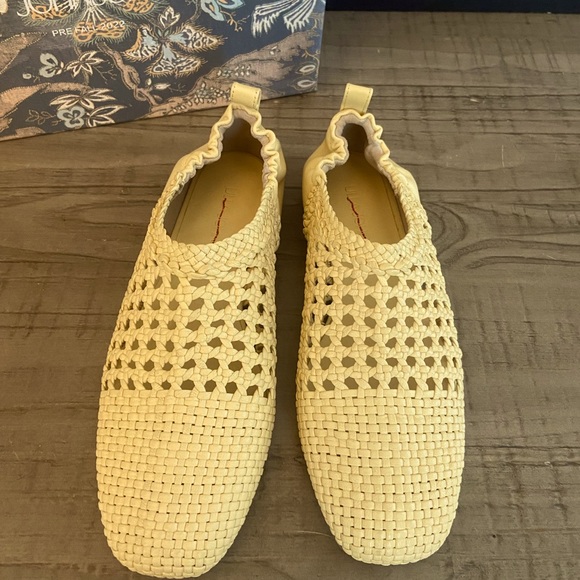 Ulla Johnson Lilia Woven Leather Flats - Picture 1 of 7